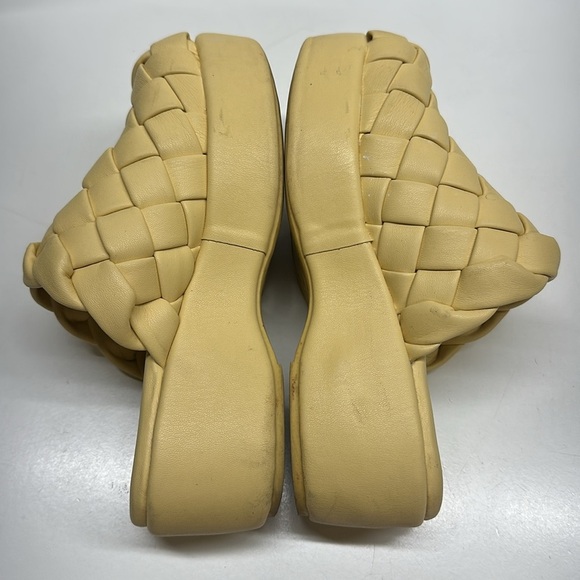Sam Edelman Circus NY Julieta Clog Mules Platform Open Shoes Quilted Yellow 6.5 - Picture 6 of 8